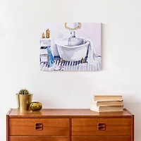 Lived In Bathroom 14" x 11" Canvas Wall Art