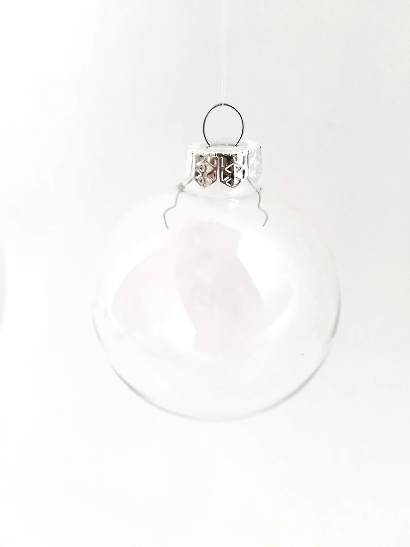 Whitehurst 4ct. 5" Clear Glass Ball Ornaments