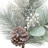 14.5" White Iced Pine, Eucalyptus & Berry Pick by Ashland®
