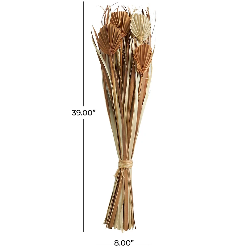 Beige & Tan Dried Grass & Fan Palm Bundle