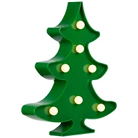 8.75" Green Christmas Tree Marquee Wall Sign
