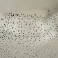 16" Silver Aluminum Contemporary Round Vase