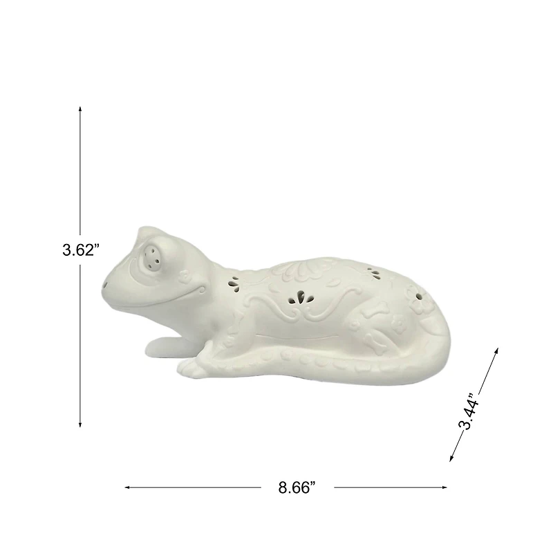 8.75" DIY LED Gecko Ceramic Décor by Ashland®