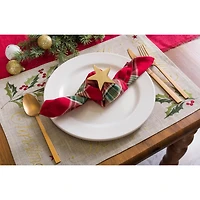 Tango Red Plaid Napkin, 6ct.