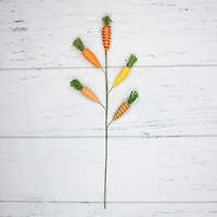 23.75" Striped Carrots Artificial Easter Spray