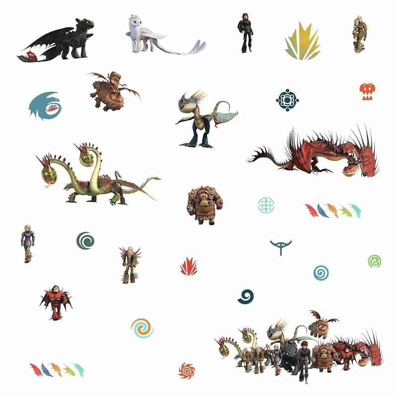 RoomMates How to Train Your Dragon: The Hidden World Wall Decals