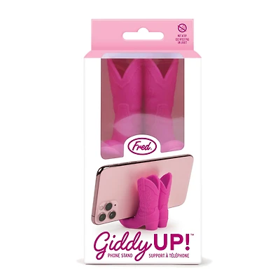 Fred® Giddy Up™ Pink Cowboy Boots Phone Stand