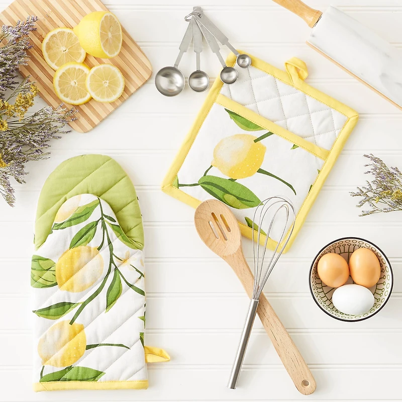 Lemon Bliss Print Kitchen Set