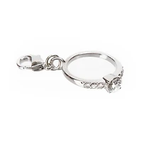 Austrian Crystal Rhodium Ring Charm by Bead Landing™