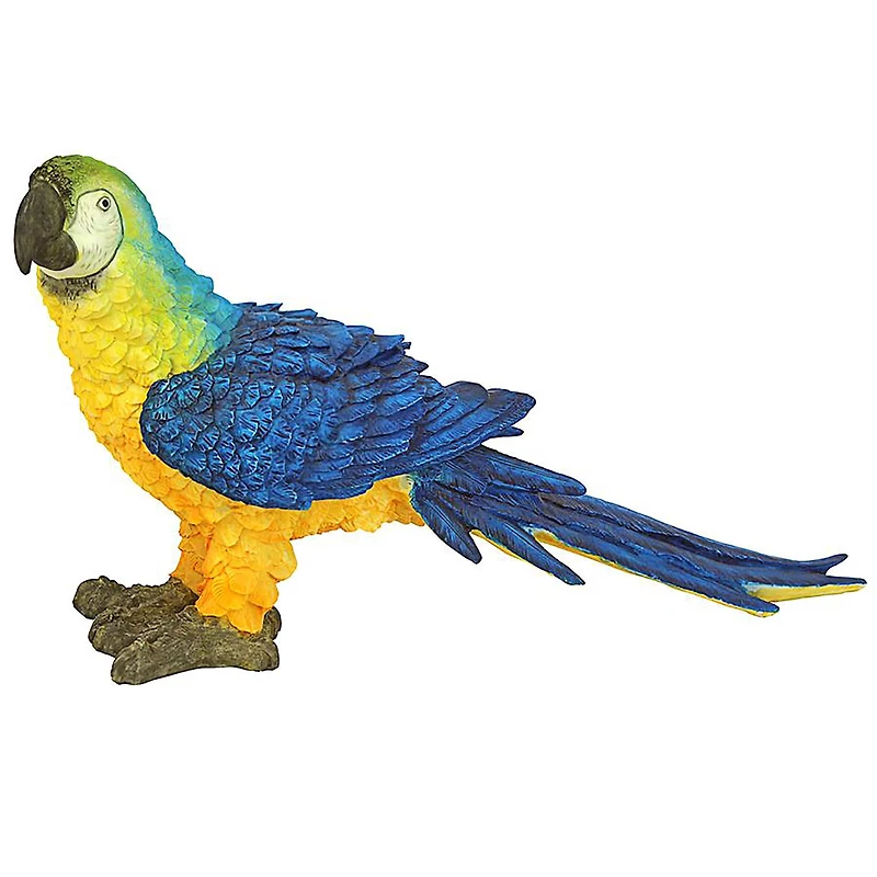Design Toscano 17.5" Mortimer the Macaw Tropical Parrot Statue