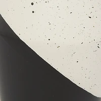 Black Ceramic Contemporary Vase, 12" x 6" x 6"