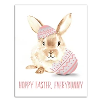 Pink Every Bunny 11" x 14" Canvas Wall Art