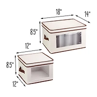 Honey Can Do Natural Window Storage Boxes, 2ct.