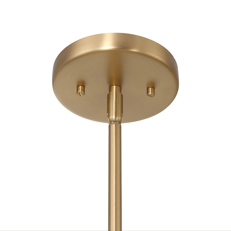 Hello Honey® Arte White & Gold Industrial Metal 2-Tone Ceiling Light