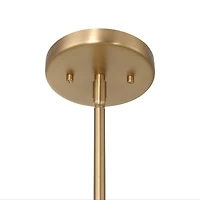 Hello Honey® Arte White & Gold Industrial Metal 2-Tone Ceiling Light