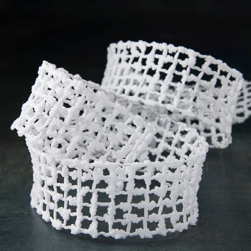 1.5'' x 3yd. Wired Knit Check Ribbon by Celebrate It®