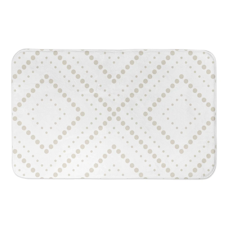 Dotted Diamonds 34" x 21" Bath Mat