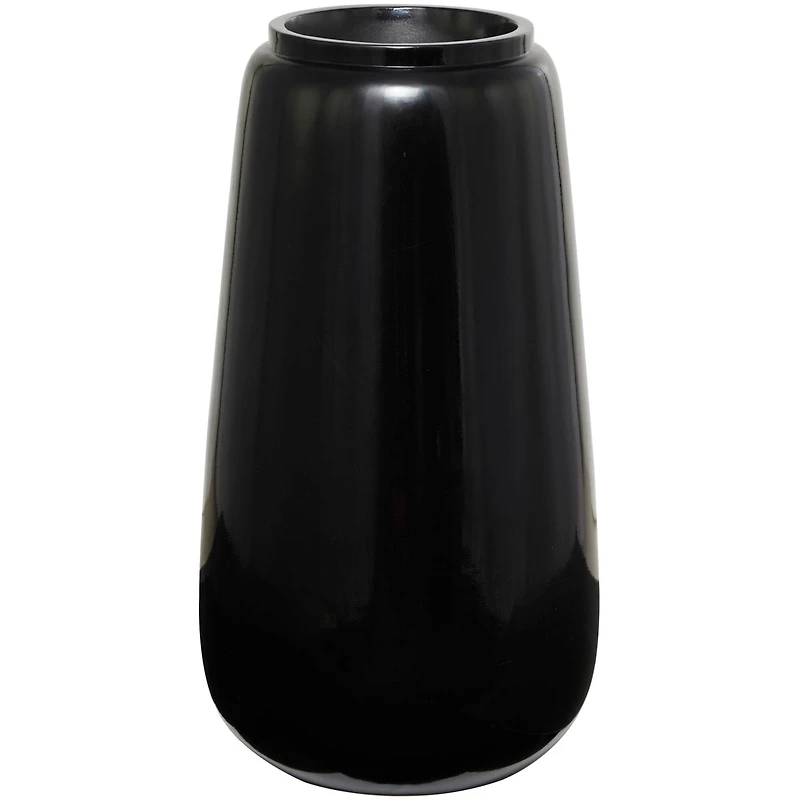30" Black Modern Vase