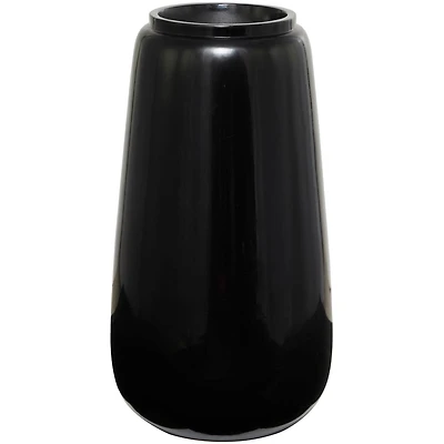 30" Black Modern Vase