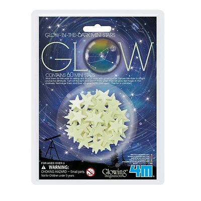 Toysmith® 4M® Glow-In-The-Dark Mini Stars, 60ct.
