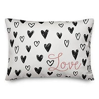 Simple Heart Love Throw Pillow