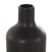 Black Minimal Ceramic Vase Set