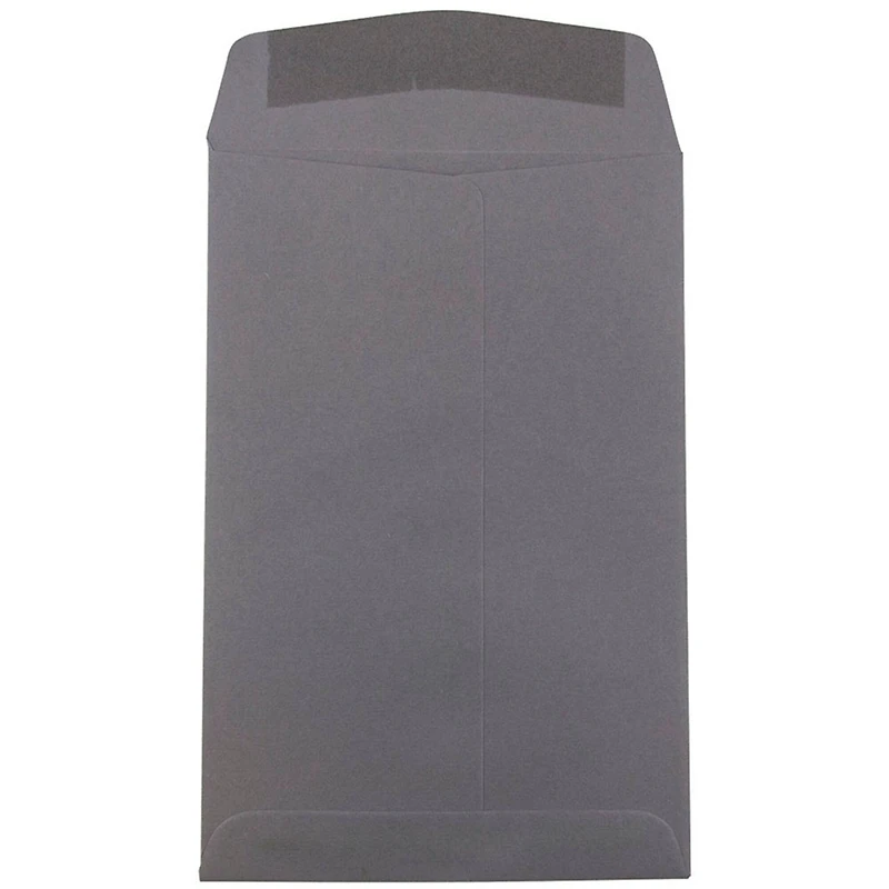 JAM Paper 6" x 9" Dark Gray Open End Catalog Premium Envelopes