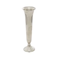 The Novogratz 14" Silver Aluminum Traditional Vase