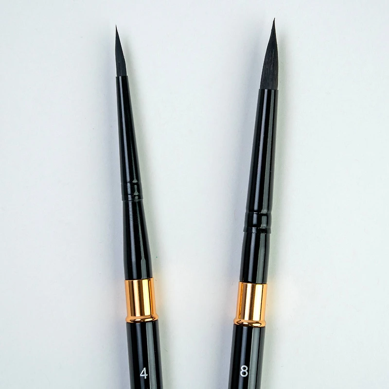 Silver Brush Limited Black Velvet® Large Travel Round Brushes Set