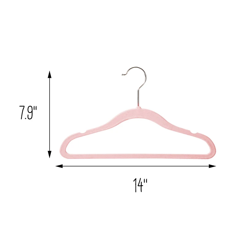 Honey Can Do Slim Profile Rubber Kids Hangers