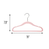 Honey Can Do Slim Profile Rubber Kids Hangers