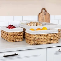 Water Hyacinth Wicker Basket Set
