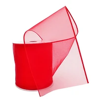 12 Pack: 4" x 10yd. Sheer Wired Ribbon by Celebrate It® Specialty