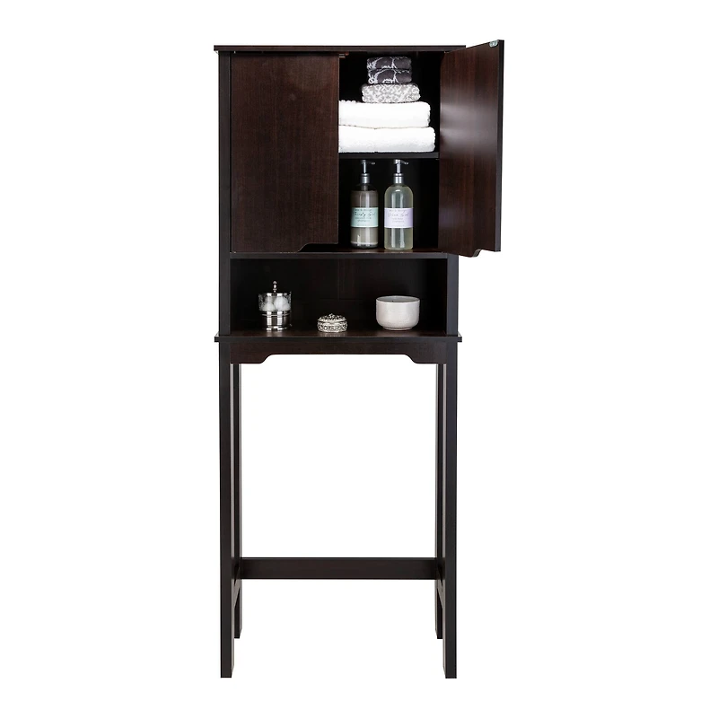 Organize It All Ambassador Espresso Over the Toilet Space Saver