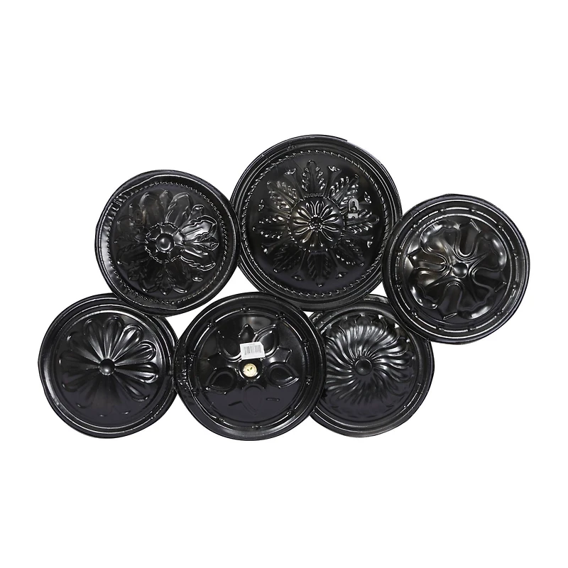 Black Metal Rustic Wall Decor, 31" x 19"