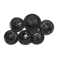 Black Metal Rustic Wall Decor, 31" x 19"