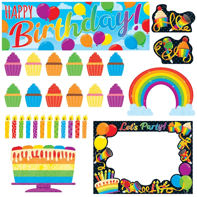 Trend Enterprises® Rainbow Birthday Wipe Off® Learning Set