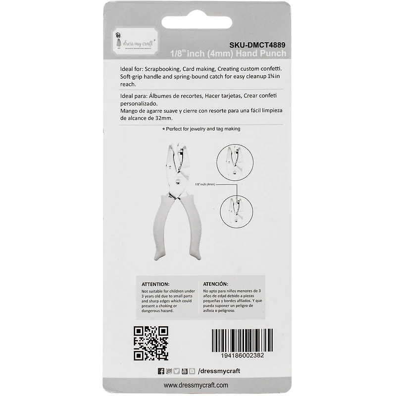 Dress My Craft® 1/8" Hand Punch