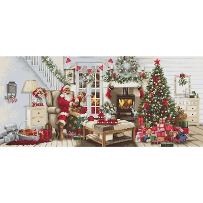 Luca-s Santa interior Counted Cross-Stitch Kit