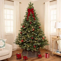 6.5ft. Pre-Lit Real Touch™ Blue Spruce Full Artificial Christmas Tree, Clear Lights