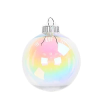 3.5" DIY Iridescent Plastic Ball Ornaments, 6ct. by Make Market®