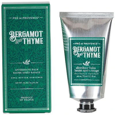 European Soaps Bergamot & Thyme Men's After-Shave Balm with Shea, 75mL