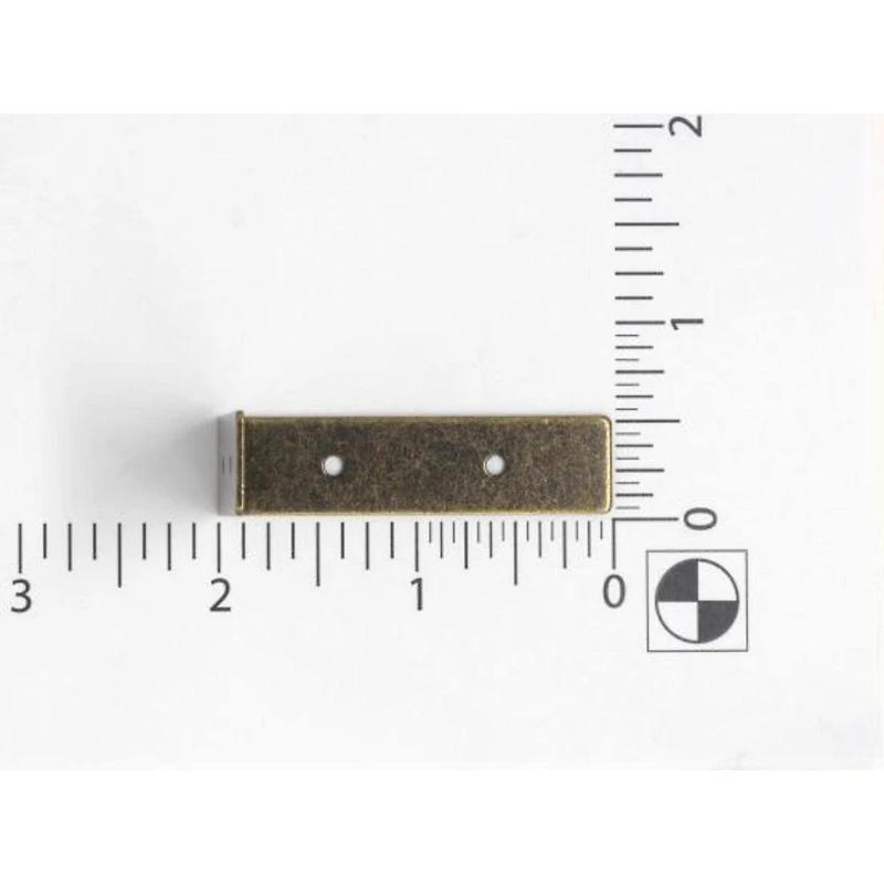 Dritz Home® Small Antique Brass Campaign Textured Right Angles, 4ct.