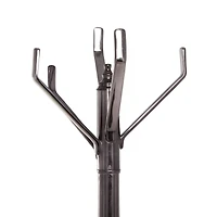The Novogratz Black Aluminum Contemporary Coat Rack, 68" x 15" x 15"