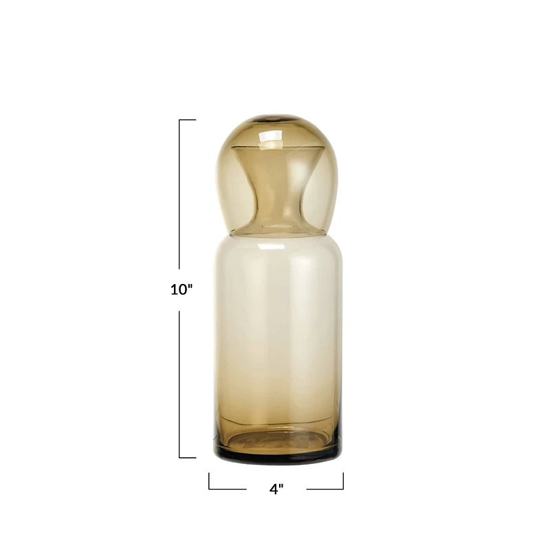Hello Honey® Glowing Amber Glass Carafe Set