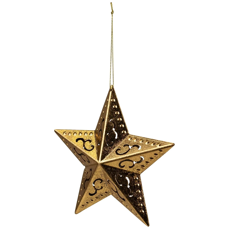 5.75" Gold Filigree Star Ornament