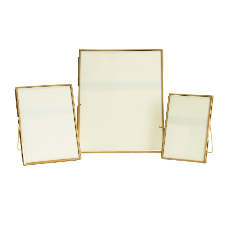 Hello Honey® 3 Pack Gold Brass Framed Photo Frame