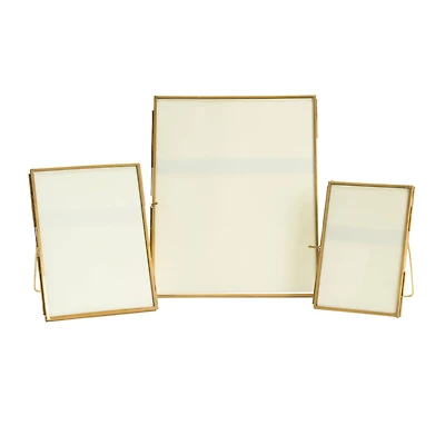 Hello Honey® 3 Pack Gold Brass Framed Photo Frame