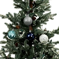 40 Pack 2" Blue & Silver Shatterproof Ornaments by Ashland®