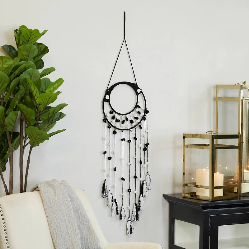 Black Metal Bohemian Wall Decor, 55" x 12"